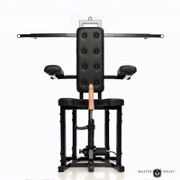black enforcer bondage chair with sex machine