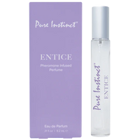 pheromone infused perfume with purple box