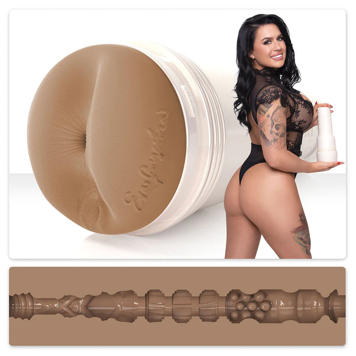 eva angelina with butt fleshlight masturbator with texture