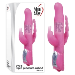 pink beaded dual penetraing rabbit with anal beads