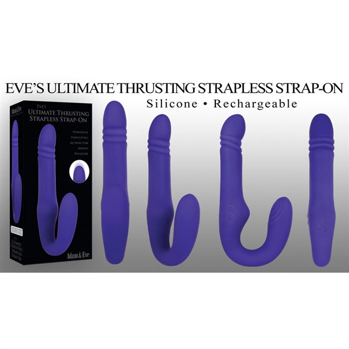 purple silicone strapless strap on