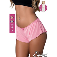 pink boyshorts, front view