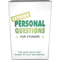 white box with name extreme personal questions for stoners
