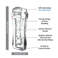 Product with labeled features on a white background