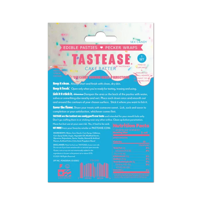 Tastease Edible Pasties Wrap Cake Batter