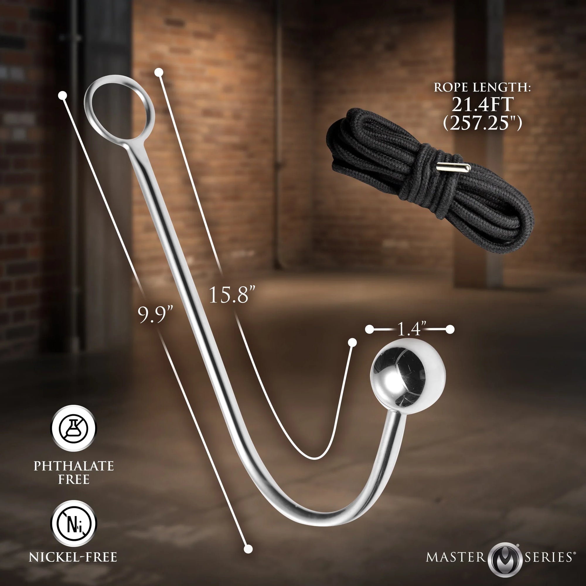 Roped Anal Hook with Rope
