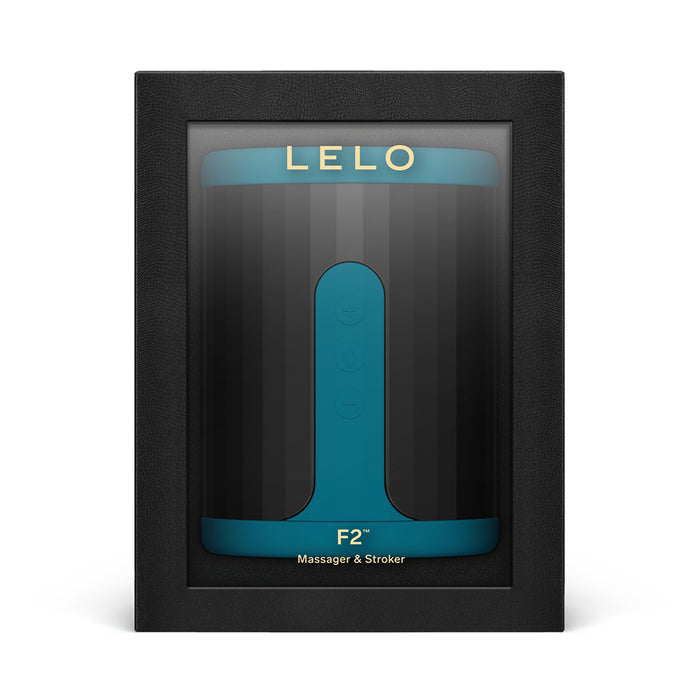 lelo massager & stroker in blue & black 
