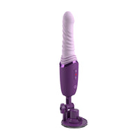 purple thrusting vibrator with suction cup base