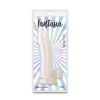 Fantasia TPE dildo with packaging on a white background