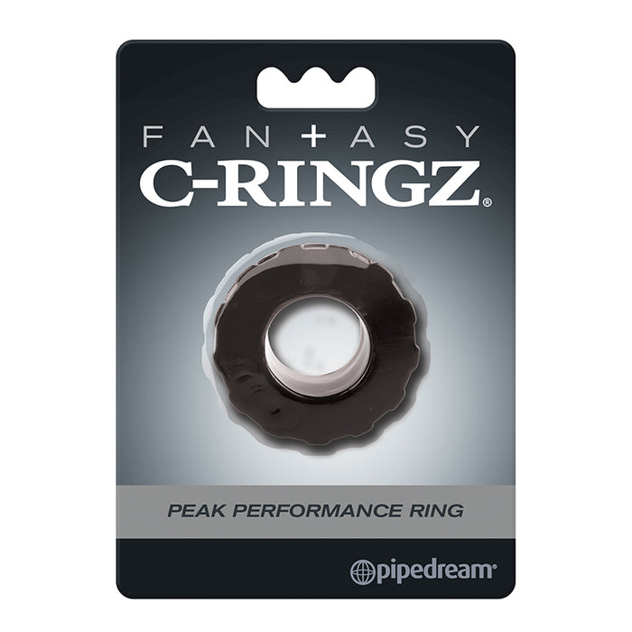 fantasy c ringz package wiht black treaded jelly cock ring