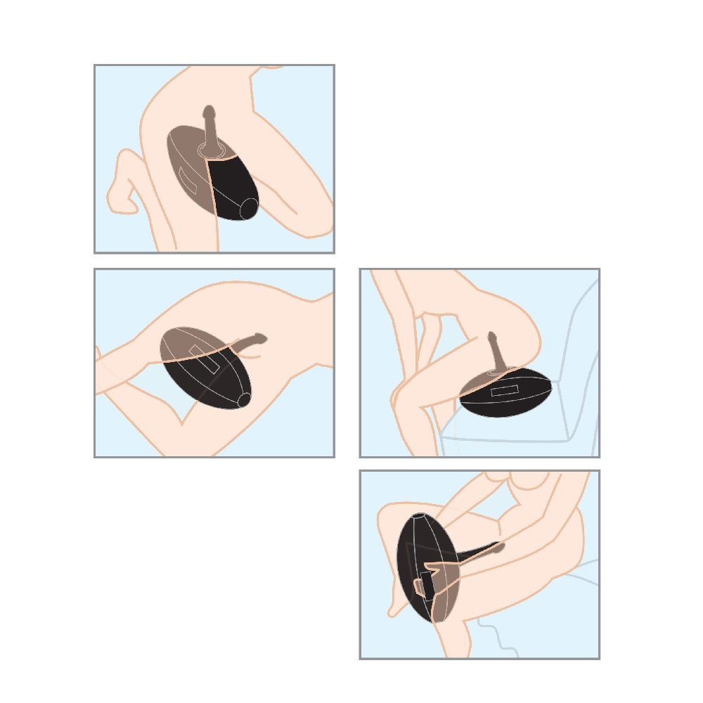 positions for the body dock inflatable ball 