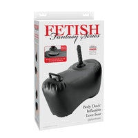 Package of Fetish Fantasy Series Body Dock inflatable love seat on a white background