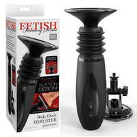 thrusting handle with suction cup attachment beside box