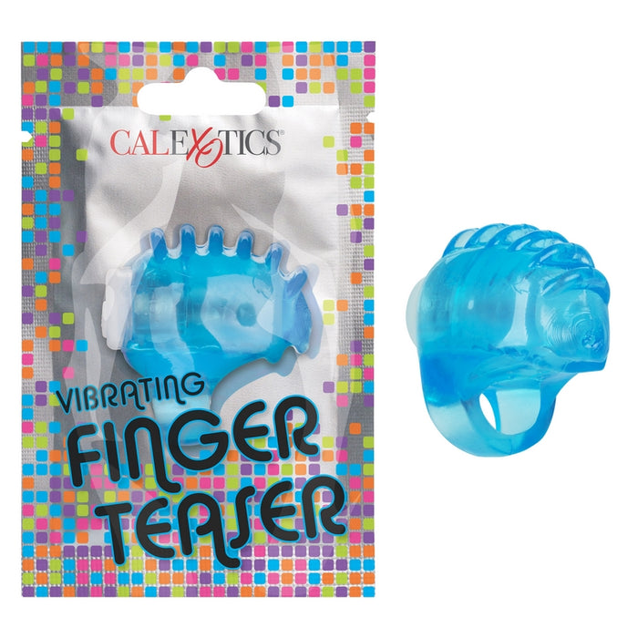 blue jelly finger teaser in plastic package