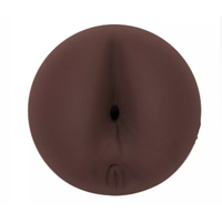 Brown silicone butt-shaped product on a white background