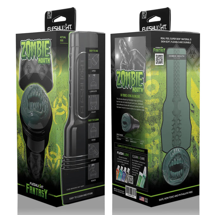 Fleshlight Fantasy Zombie Mouth packaging on a white background