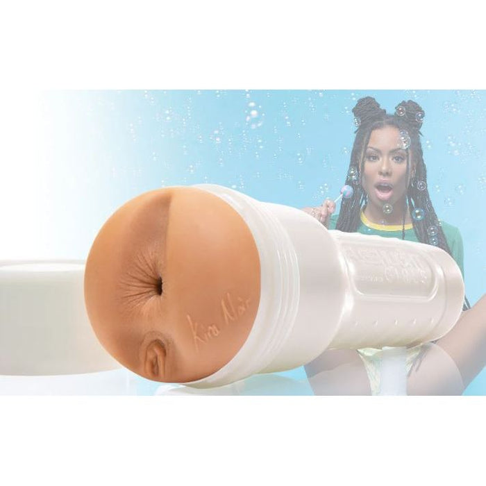 African American female with anus fleshlight