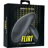 black remote panty vibe with remote, on product packaging