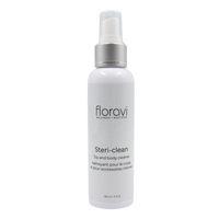 White spray bottle labeled 'floravi Steri-clean' on a white background