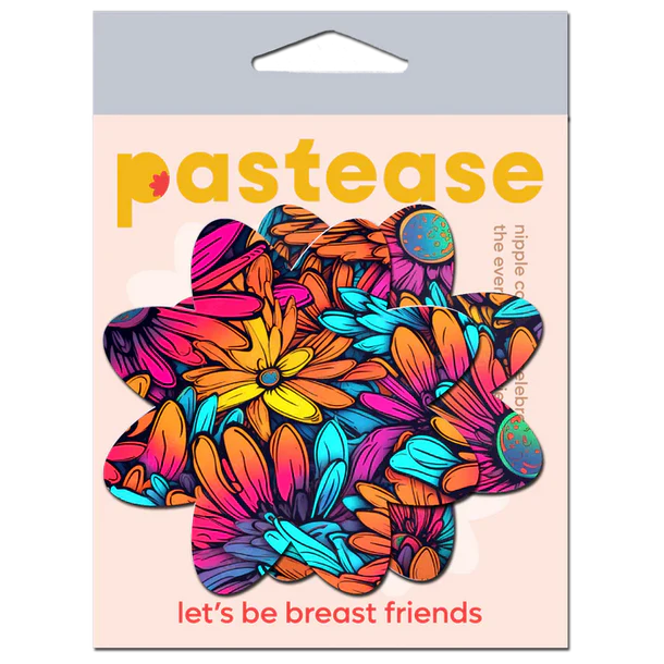 neon flower petal pasties in package
