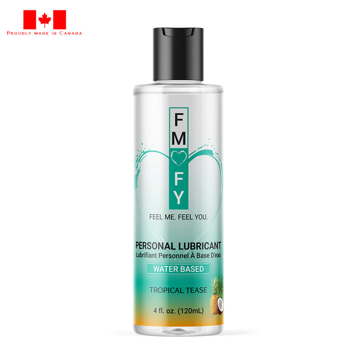 a bottle of fmfy tropical tease water based lube