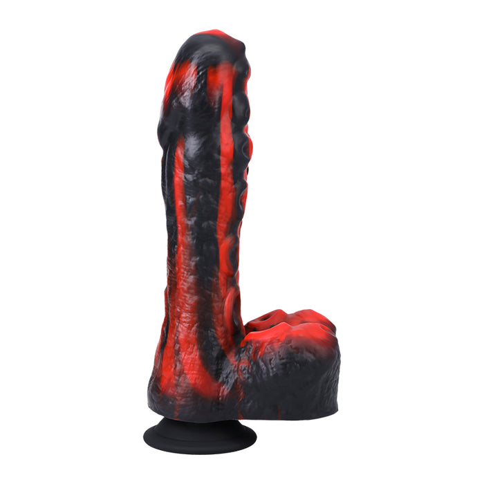 thrusting up and down bumpy vibrator red and black