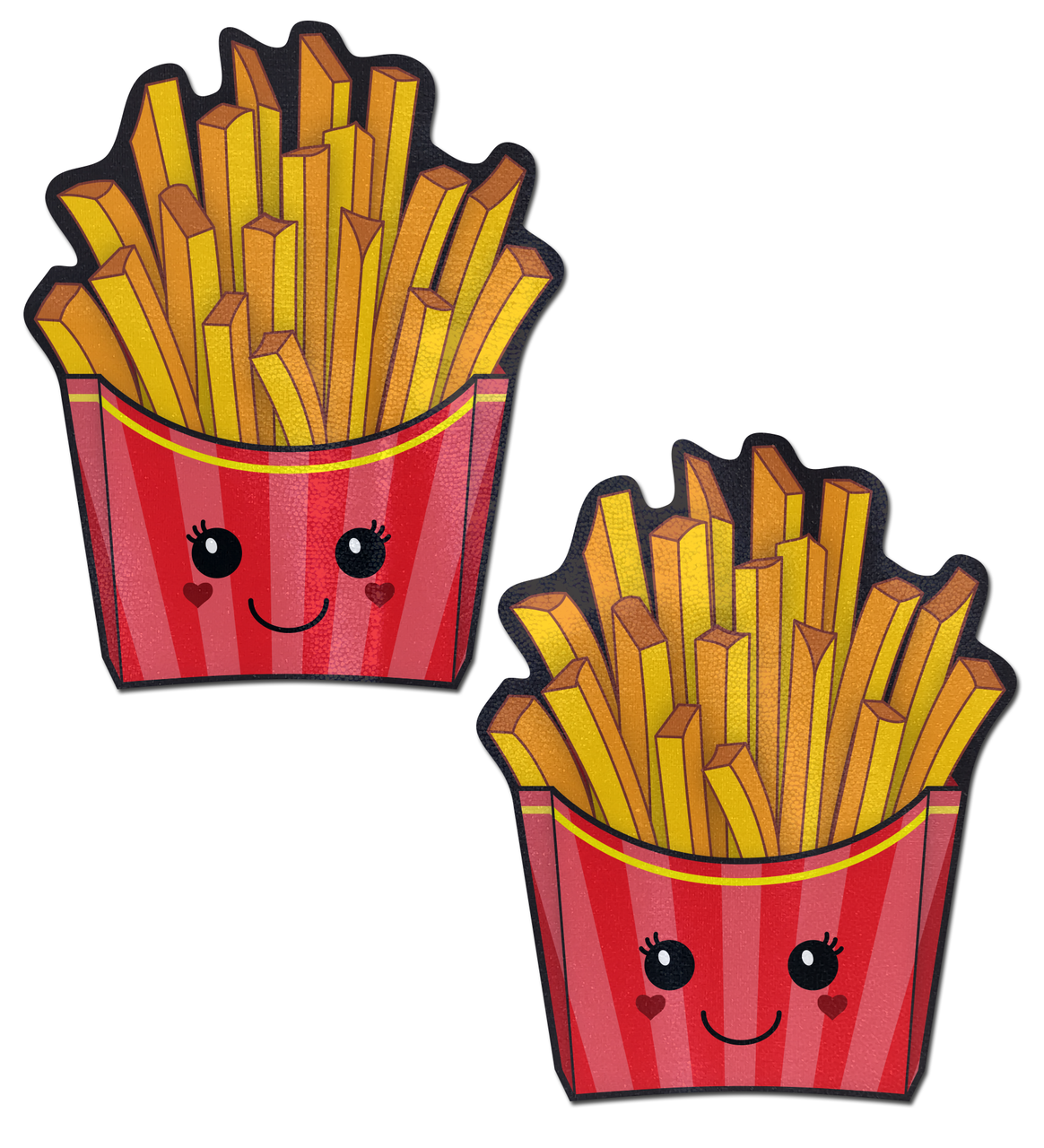 Happy Kawaii French Fries Pasties by Pastease