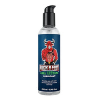Bottle of Fuck & Fist Anal Extreme Lubricant with a red bull logo on a white background