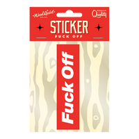 fuck off sticker in package