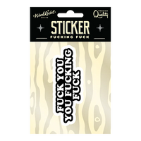 fuck you you fucking fuck sticker in packaging