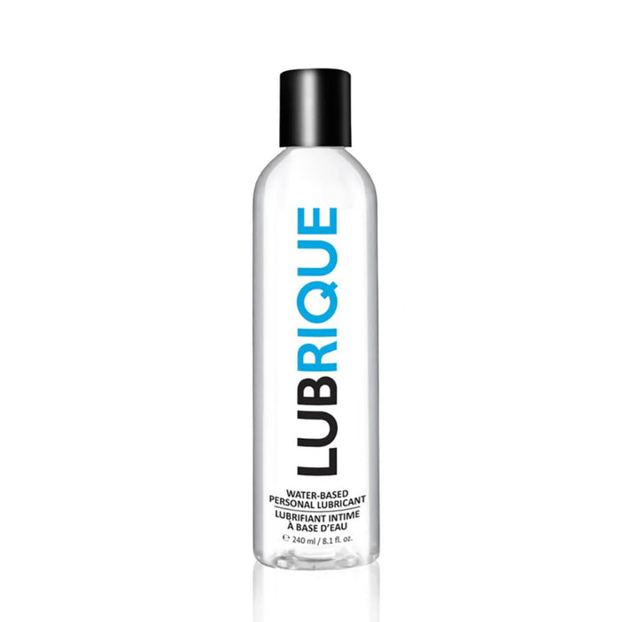 a clear bottle of fuckwater lubrique lube
