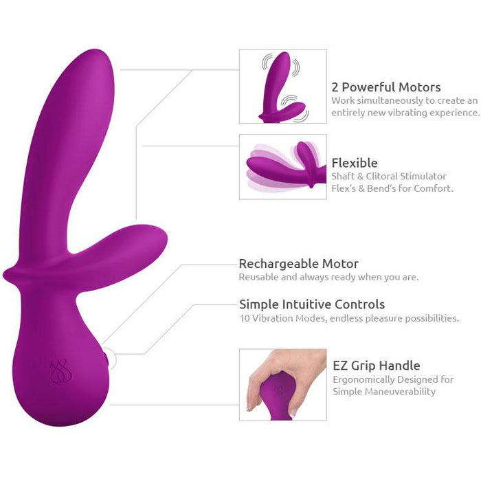 purple vibrator diagram chart