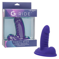 Purple G-Ride thrill ride product with packaging on a white background