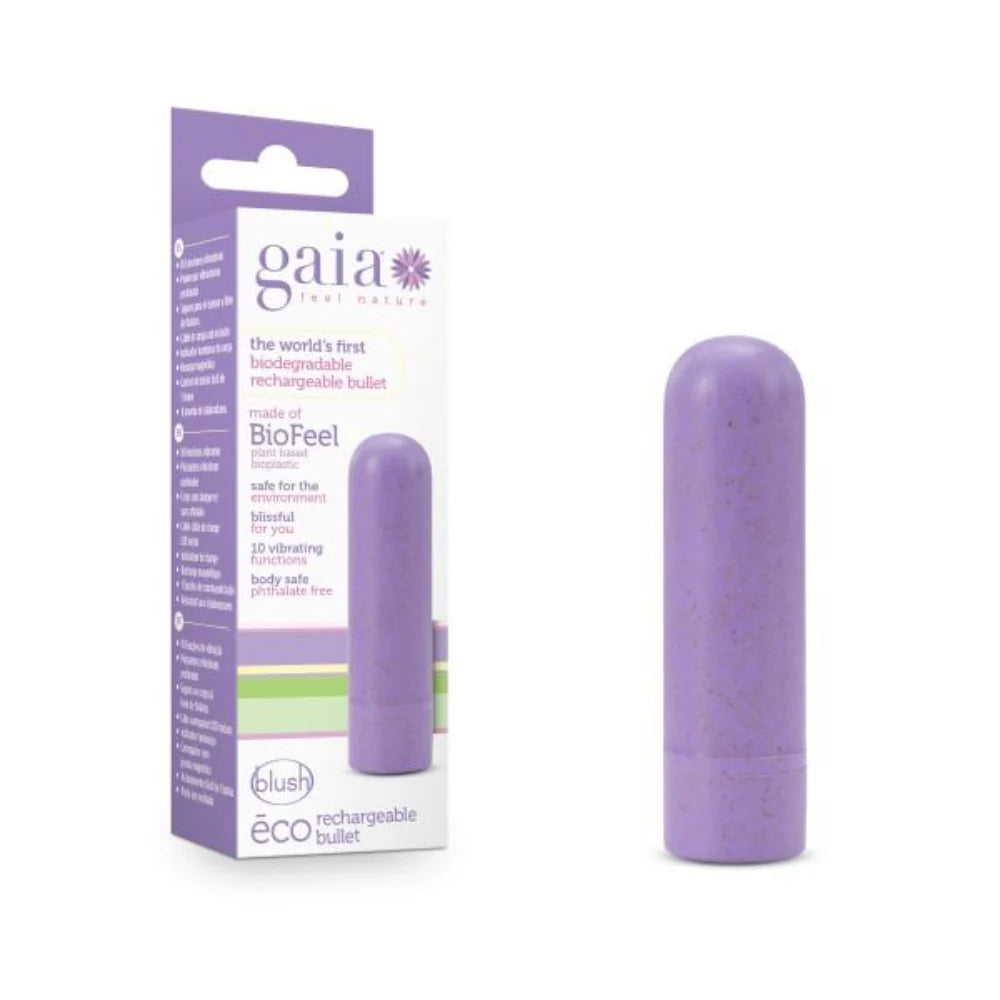 vibrating bullet in purple beside display box