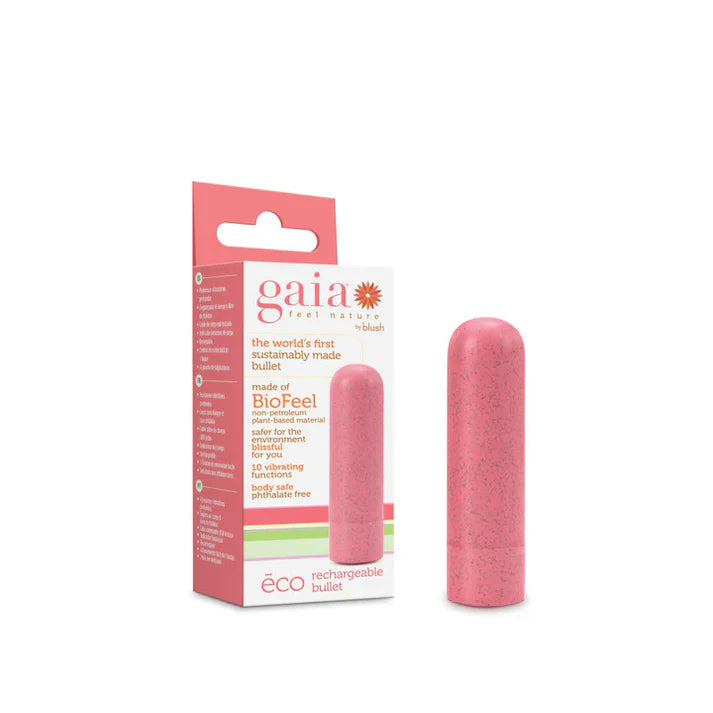 vibrating bullet in pink beside display box