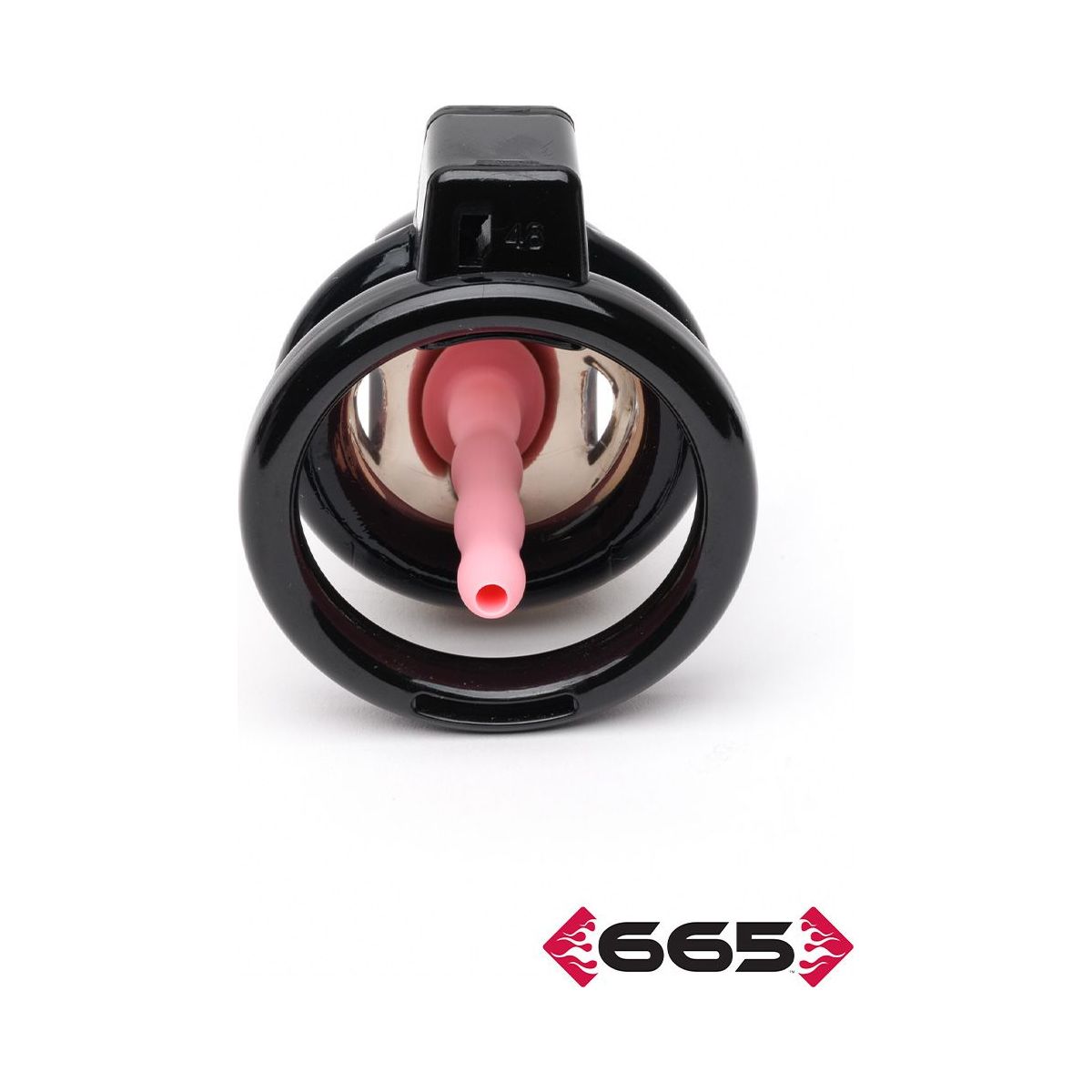 black gladiator Chasity cock cage with urethral 