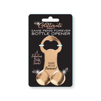 gold penis bottle opener with same penis forever scripted