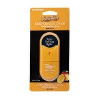 orange spray container of good head deeo throat to go spray in mango