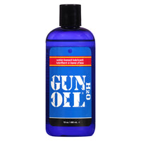 gun oil h20 lubricant in blue bottle
