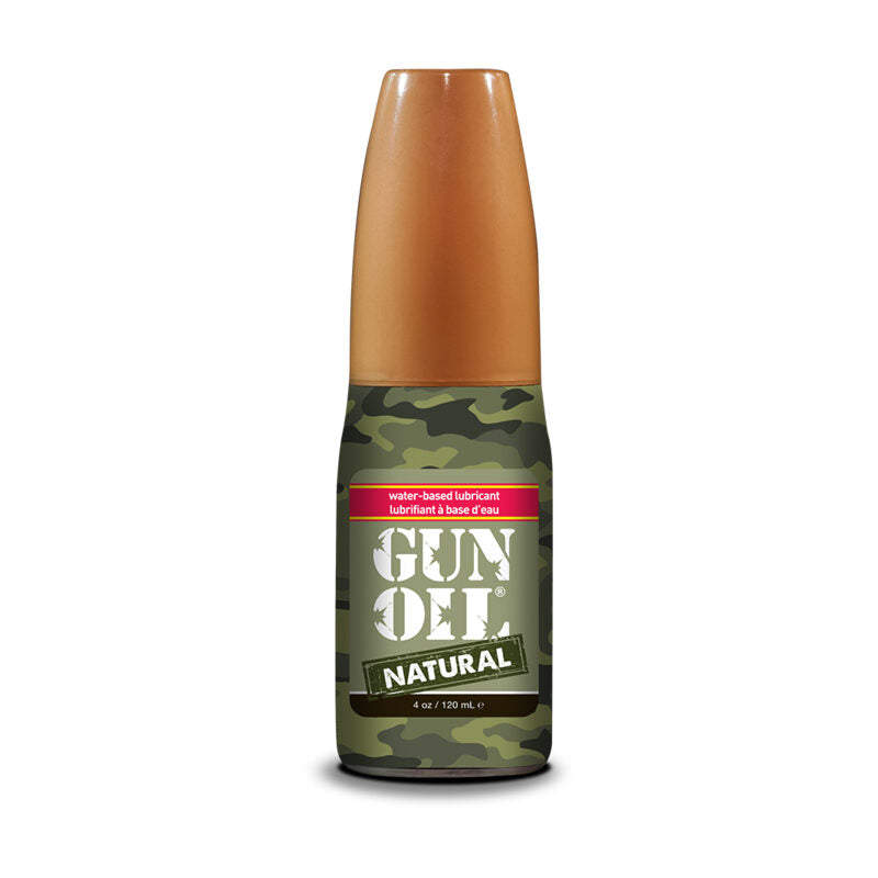 Bottle of Gun Oil Natural on a white background