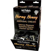 Box of Hott Products Unlimited Horny honey arousal cream on a white background