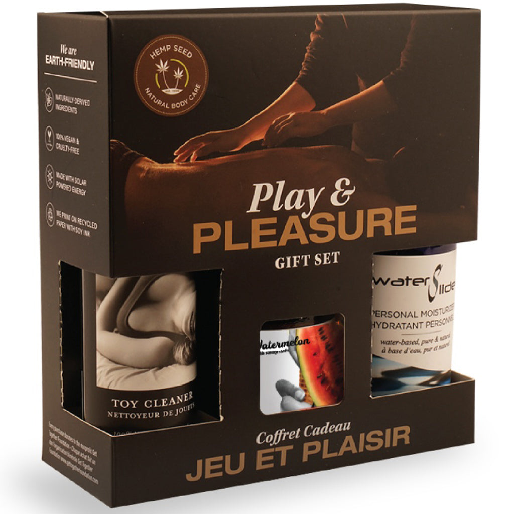 Earthly Body Hemp Seed Play & Pleasure Set Watermelon