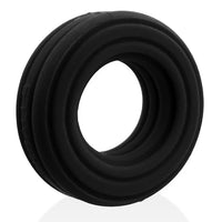 hunky junk roto cock ring in black