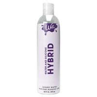 clear bottle with white wrap hybrid lubricant  16oz