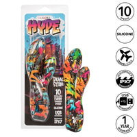 graffiti style design, with clit stimulator vibrator