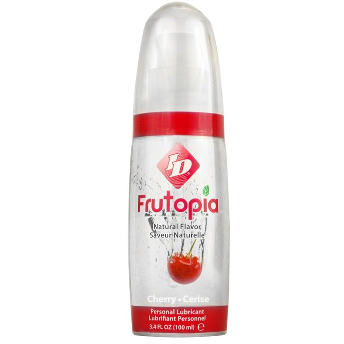 cherry flavored lube in clear bottle