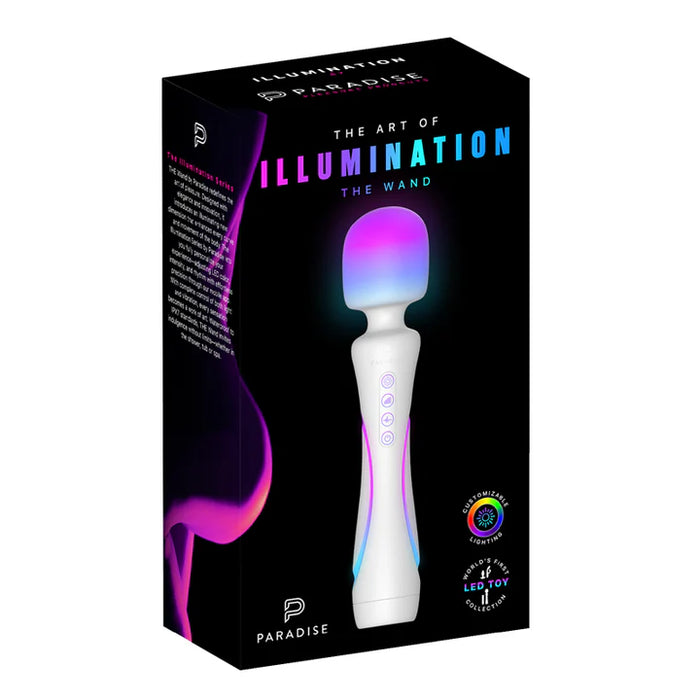 Product packaging of 'The Art of Illumination The Wand' by Paradise on a white background