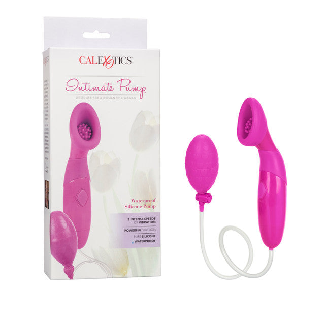pink clitoral pump with bulb hand pump