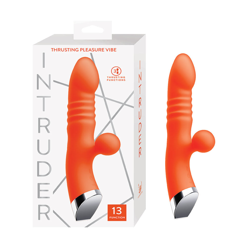 Orange intruder pleasure vibe with packaging on a white background