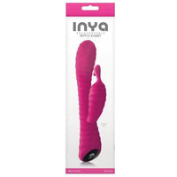pink rippled vibrator with clit stim on box cover